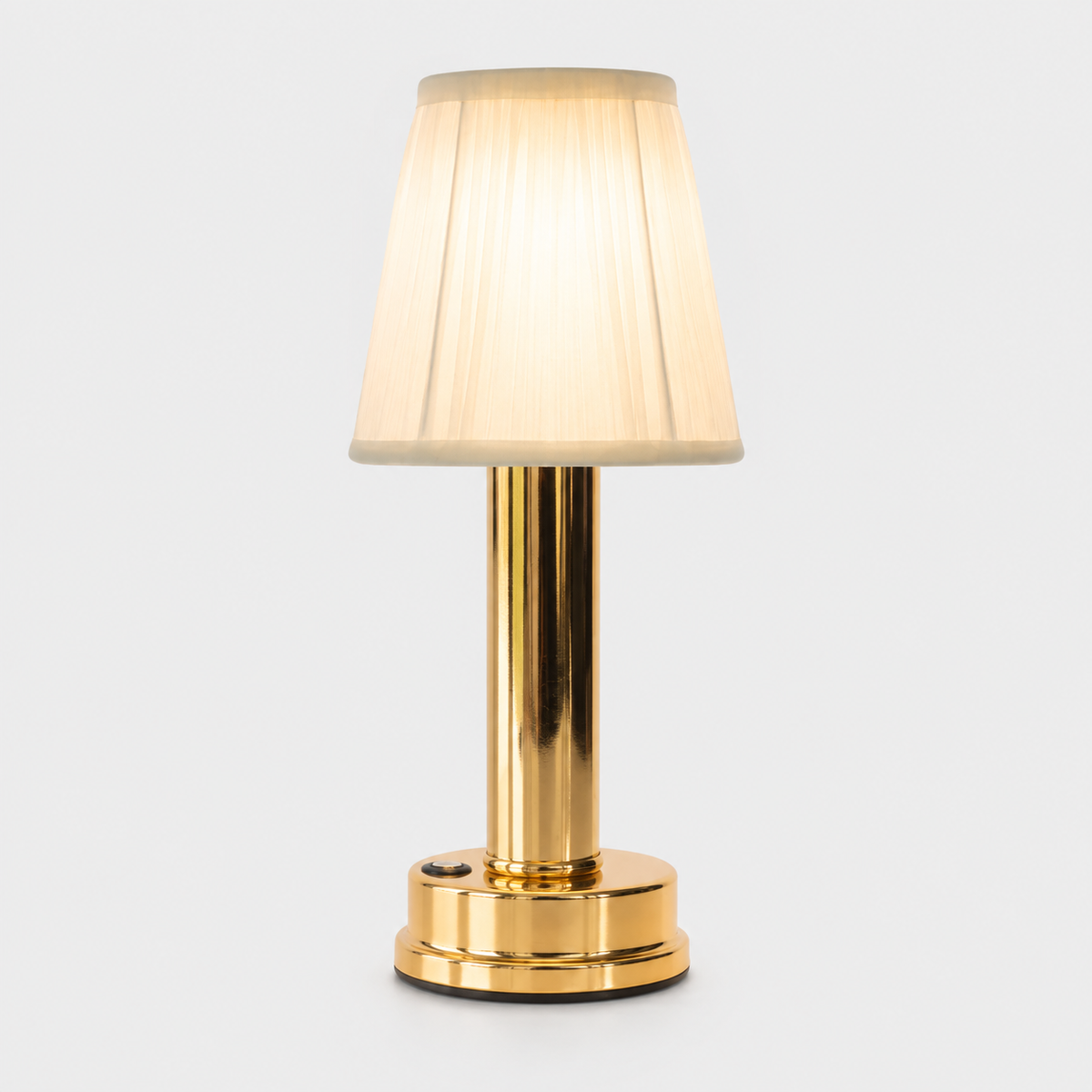 Bedside Table Lamp, Cordless Rechargeable Design, Aluminum Alloy And Fabric, Three Color Temperatures 0