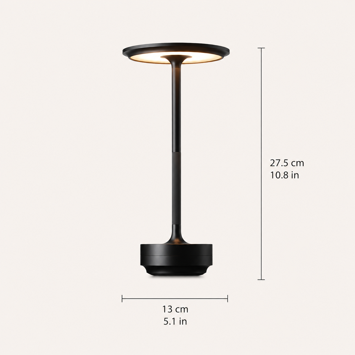 Bedside Table Lamp, Wireless Rechargeable Design, Metal, Touch Control, Dimmable LED Lighting 2