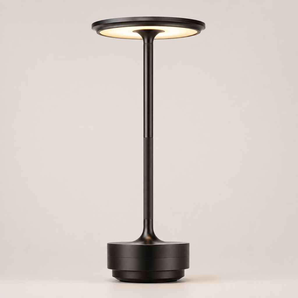 Bedside Table Lamp, Wireless Rechargeable Design, Metal, Touch Control, Dimmable LED Lighting 9