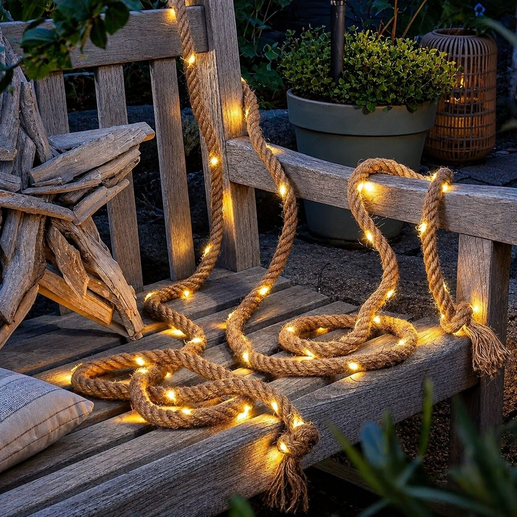 HempGlow | Charming Solar Powered String Lights for Outdoor Ambiance 0