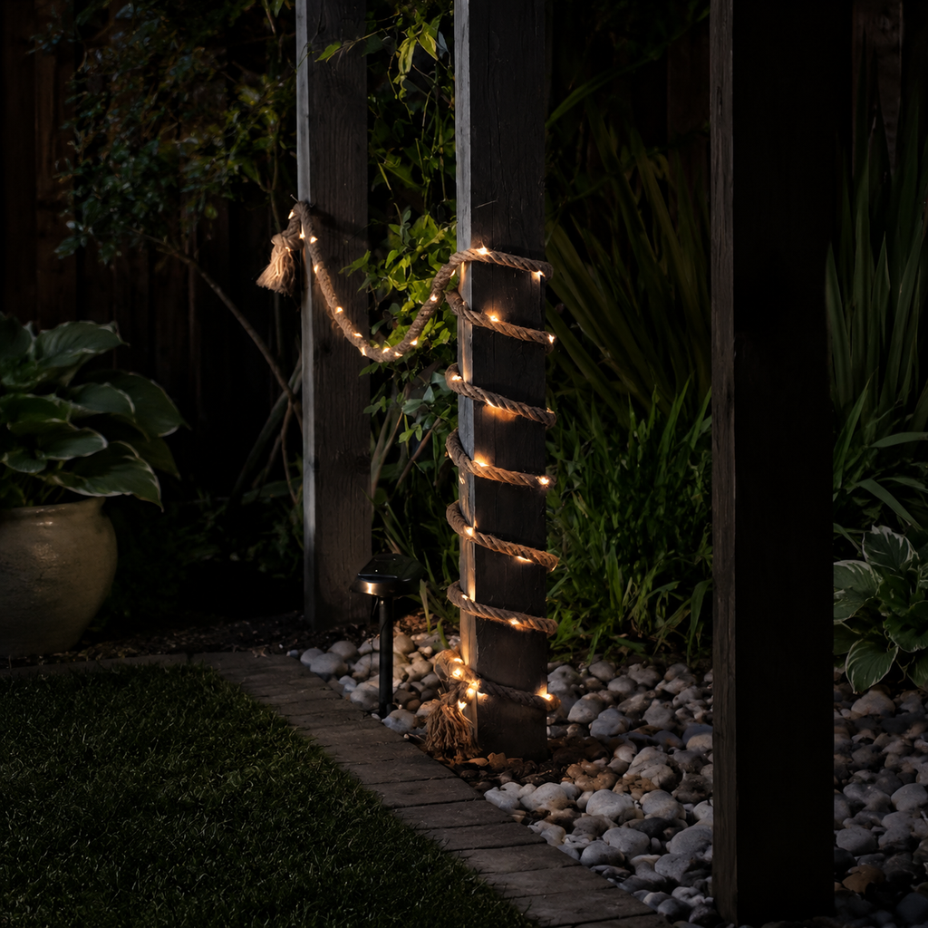 HempGlow | Charming Solar Powered String Lights for Outdoor Ambiance 1