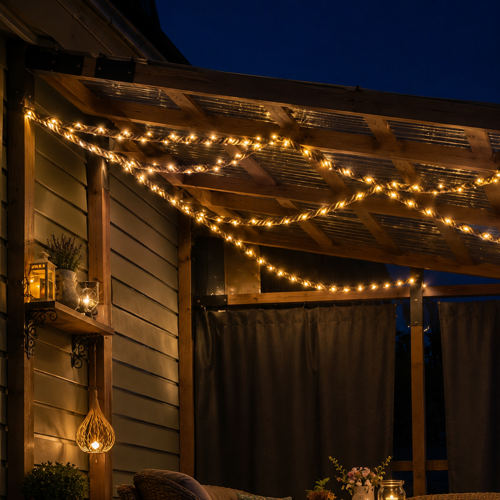 HempGlow | Charming Solar Powered String Lights for Outdoor Ambiance 5