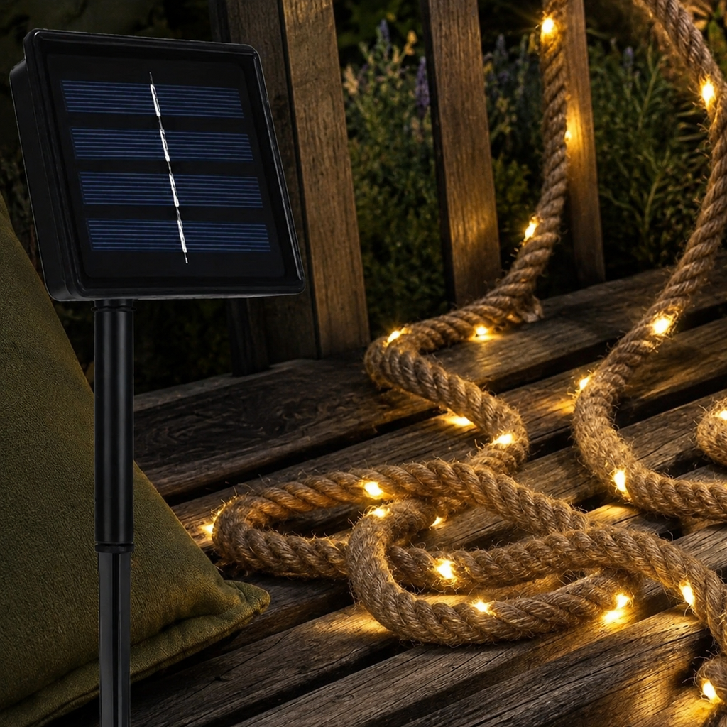 HempGlow | Charming Solar Powered String Lights for Outdoor Ambiance 6