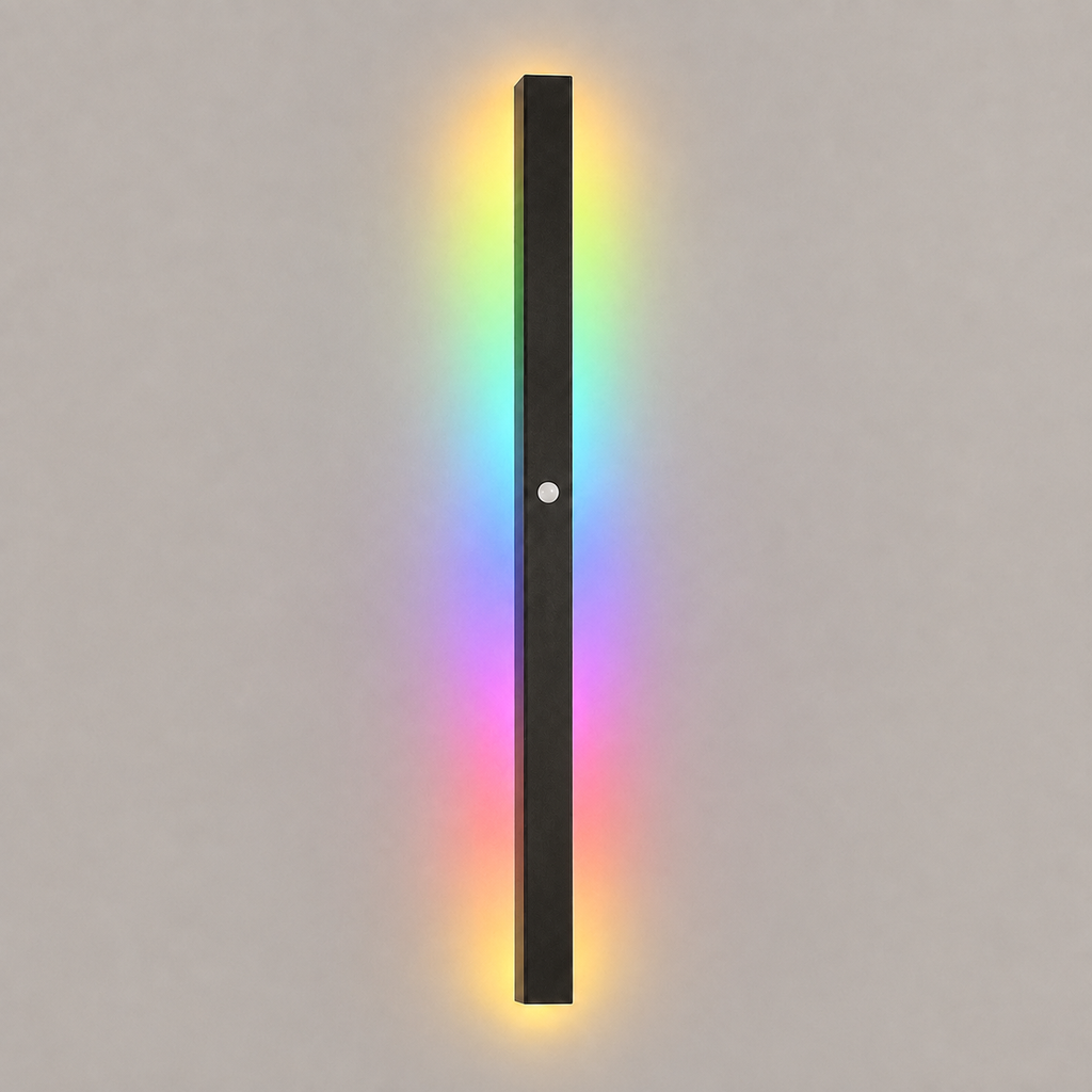 Linear Outdoor and Indoor Wall Sconce, Metal And Acrylic, LED Lighting 12