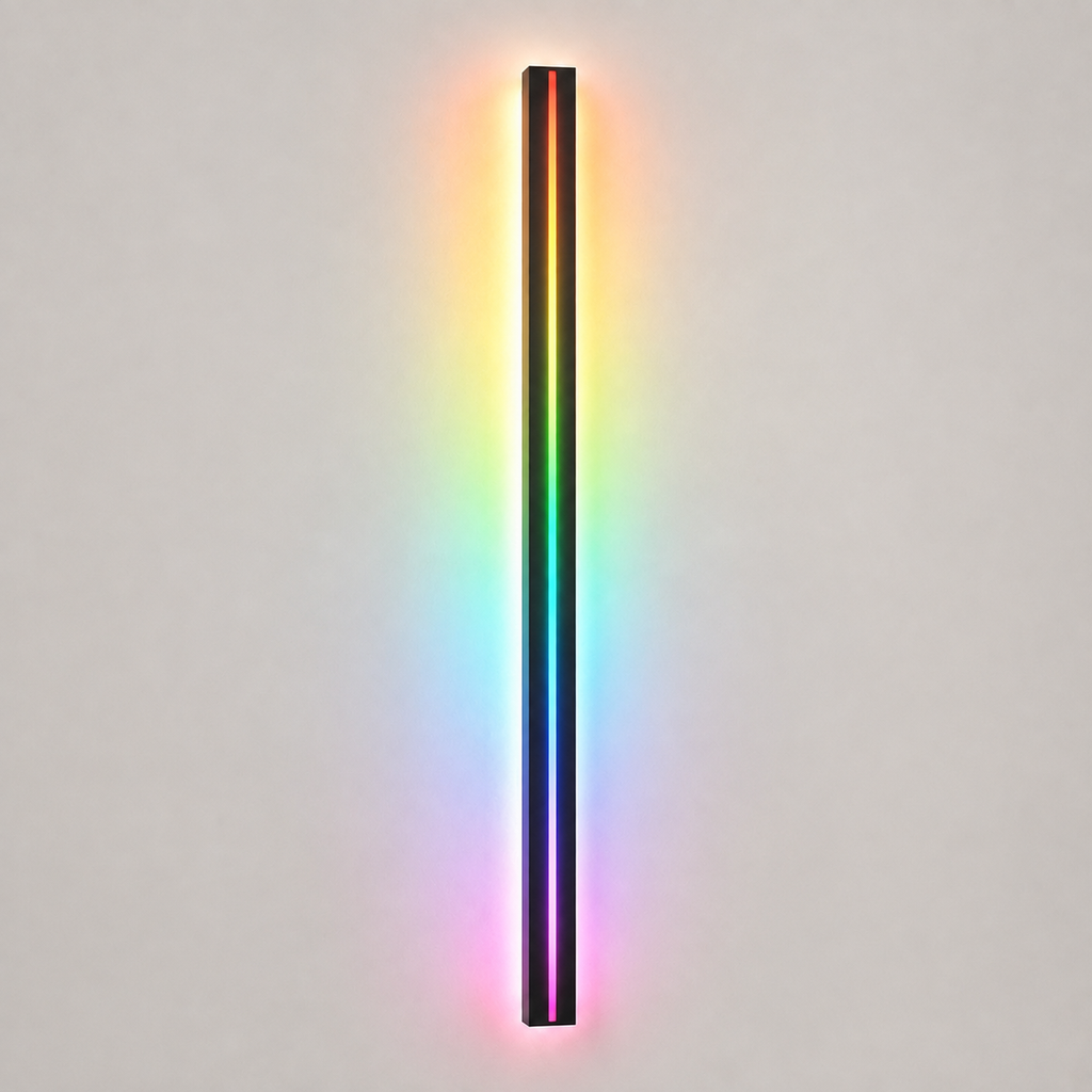 Linear Outdoor and Indoor Wall Sconce, Metal And Acrylic, LED Lighting 9