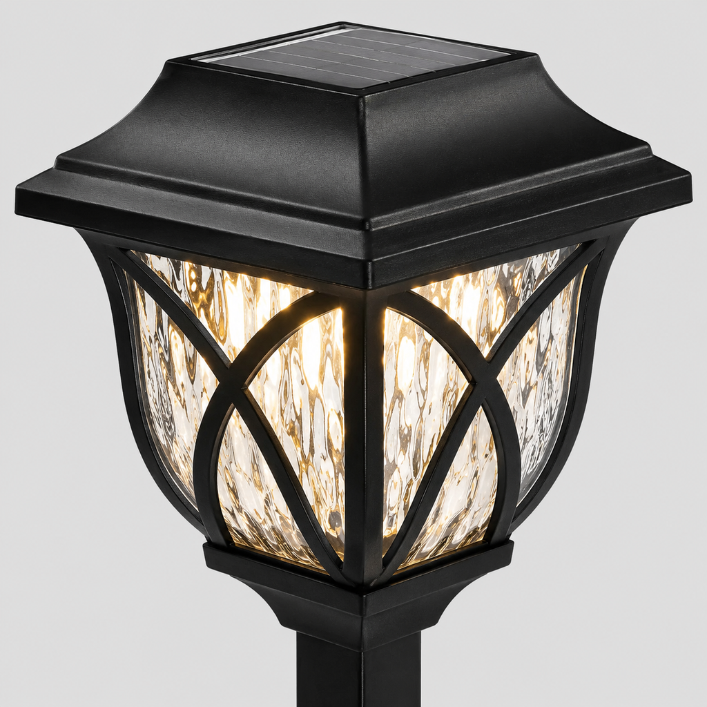 LuminaraGlow | Charming Solar Powered Lanterns Outdoor Set of 6 1