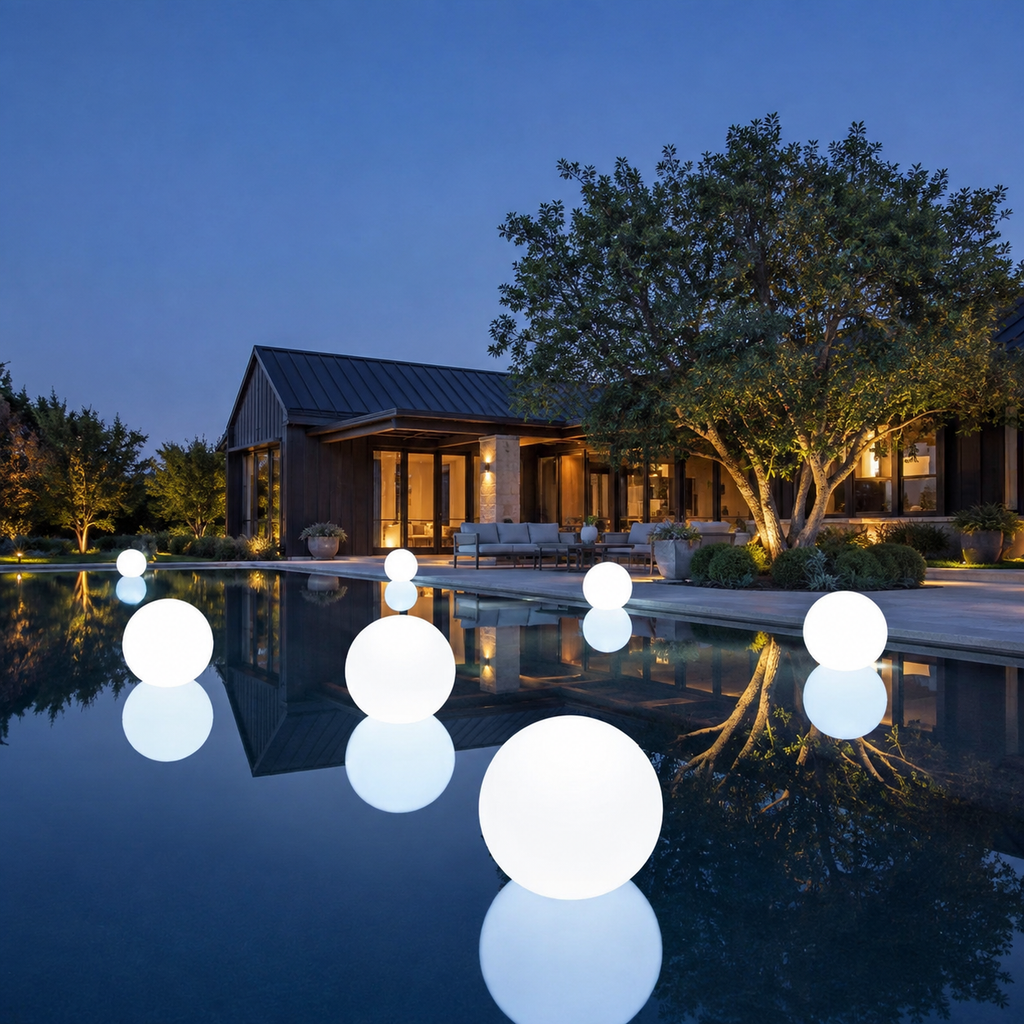 LuminaraSphere | Vibrant Rechargeable Floating Pool Light with Remote Control 2