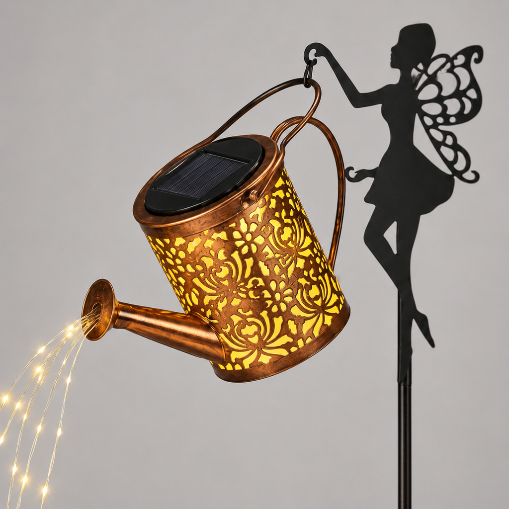 Luminara | Enchanting Solar Fairy Watering Can Garden Light 1