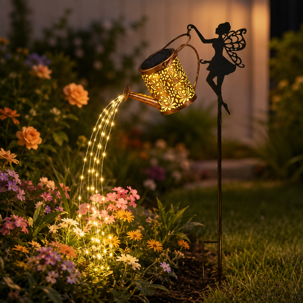 Luminara | Enchanting Solar Fairy Watering Can Garden Light 2