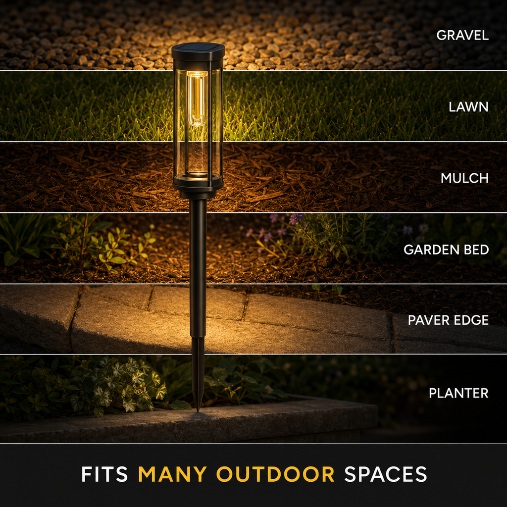 Luminara | Modern Elegant Solar Pathway Lights for Outdoor Walkways 2
