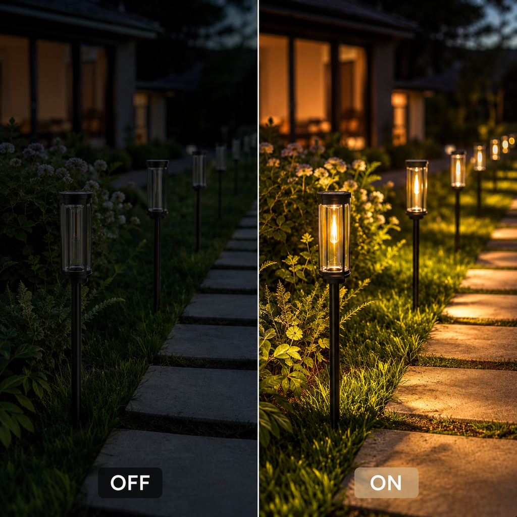 Luminara | Modern Elegant Solar Pathway Lights for Outdoor Walkways 7