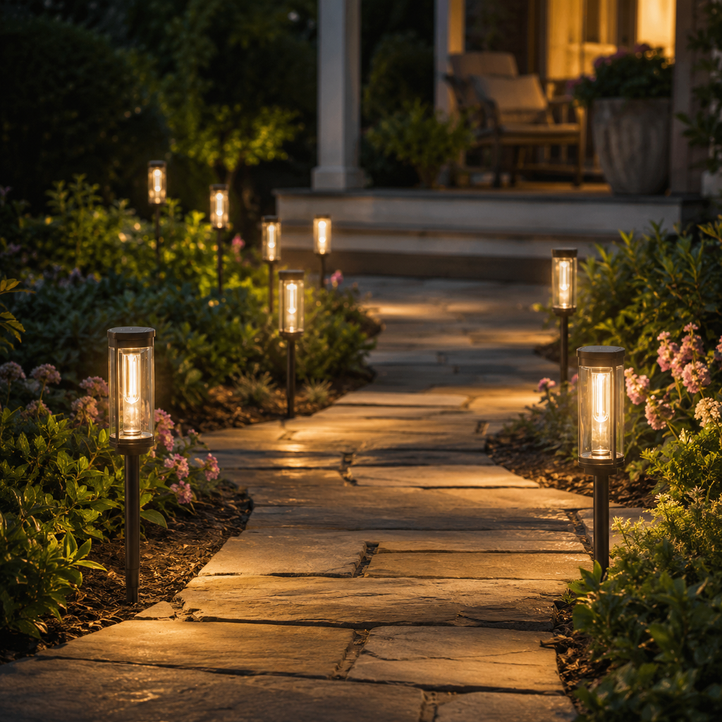 Luminara | Modern Elegant Solar Pathway Lights for Outdoor Walkways 8