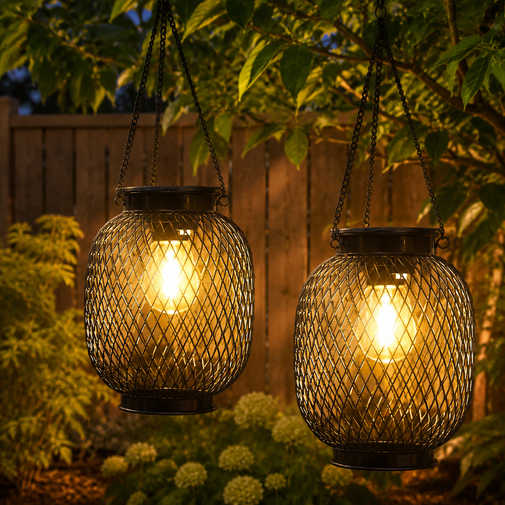 Luminara | Stylish Solar Powered Outdoor Lantern with Dusk Sensor 0