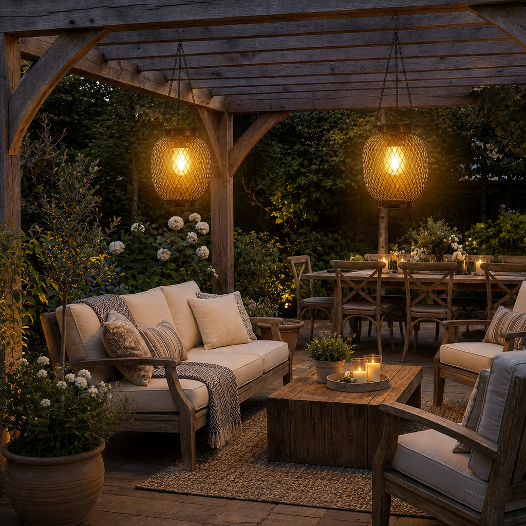 Luminara | Stylish Solar Powered Outdoor Lantern with Dusk Sensor 2