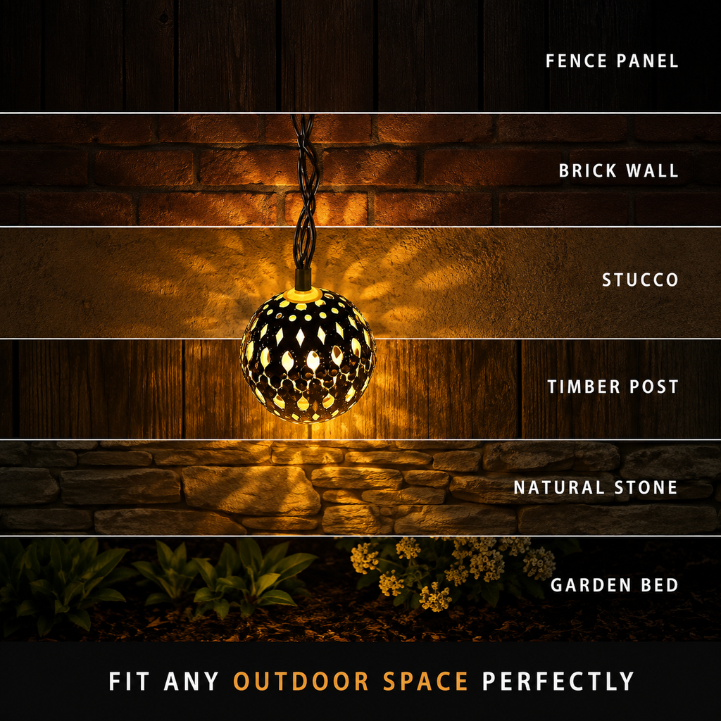 Lumosphere | Enchanting Solar Powered Fairy Lights with Moroccan Globes 3