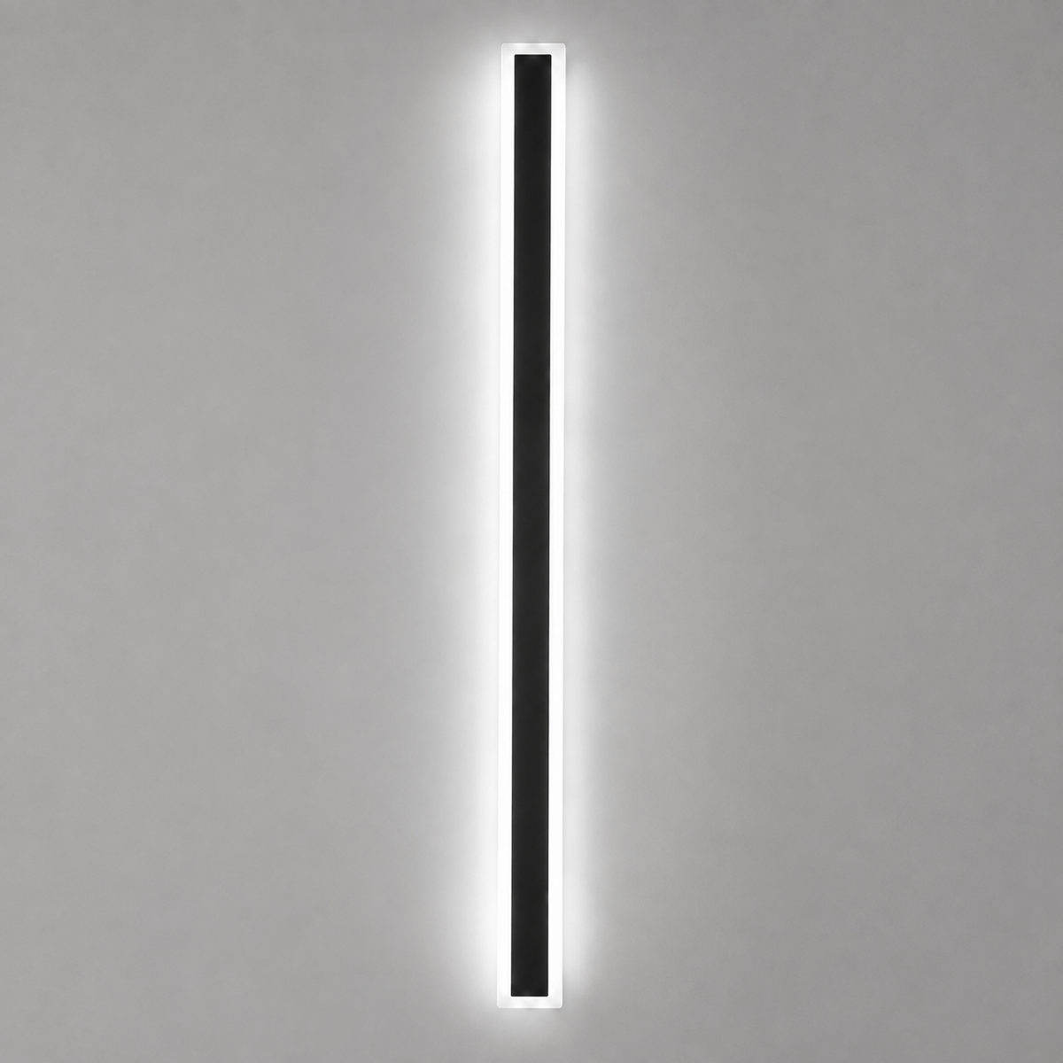 Outdoor Wall Sconce, Linear Vertical Design, Metal And Transparent Acrylic, LED Lighting 11