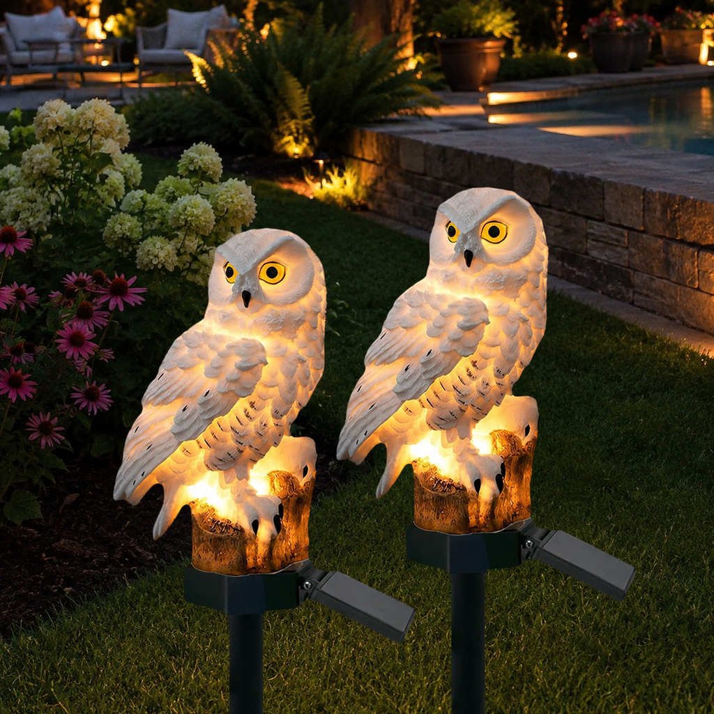 OwlGlow | Charming Solar Garden Light for Outdoor Pathway Illumination 1