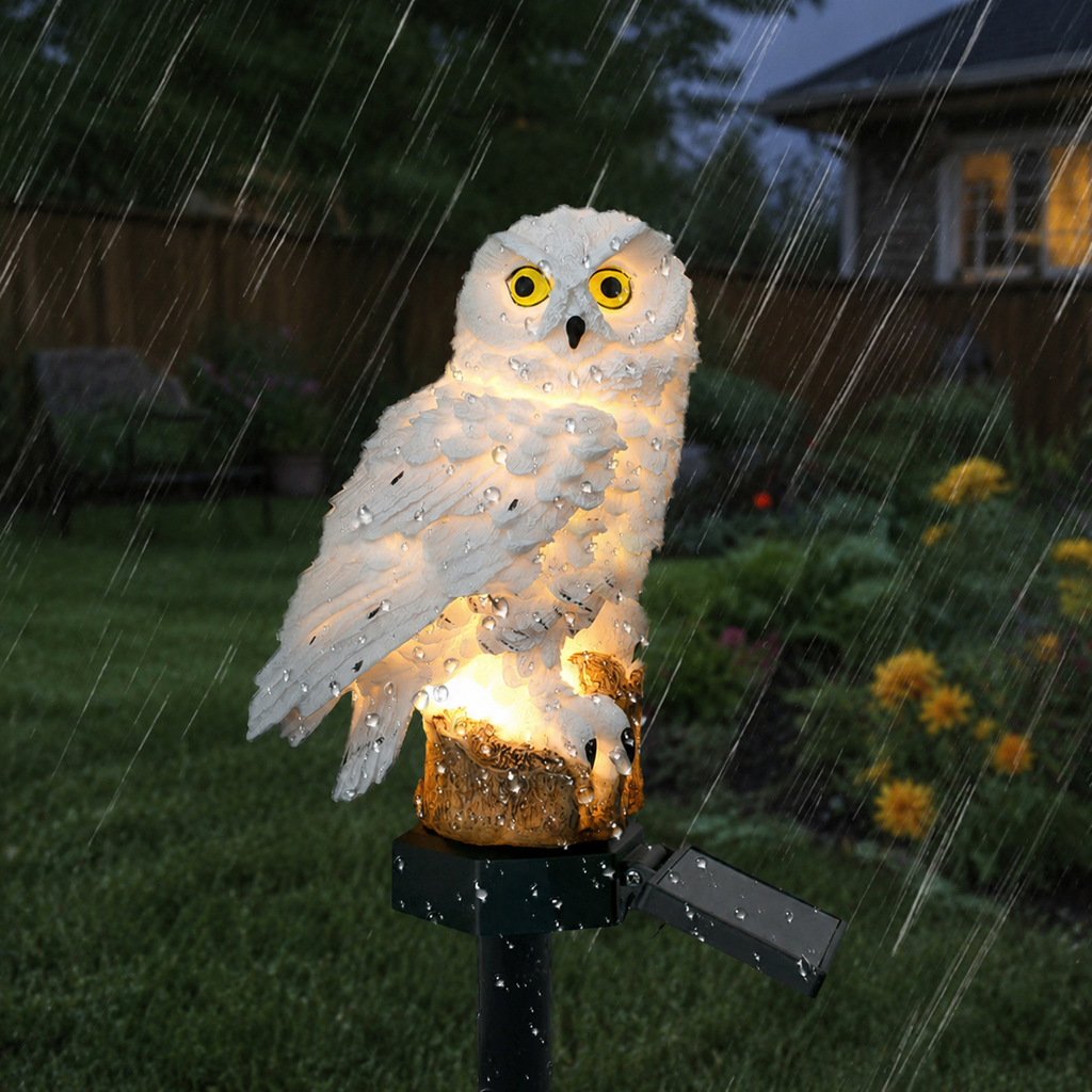 OwlGlow | Charming Solar Garden Light for Outdoor Pathway Illumination 3