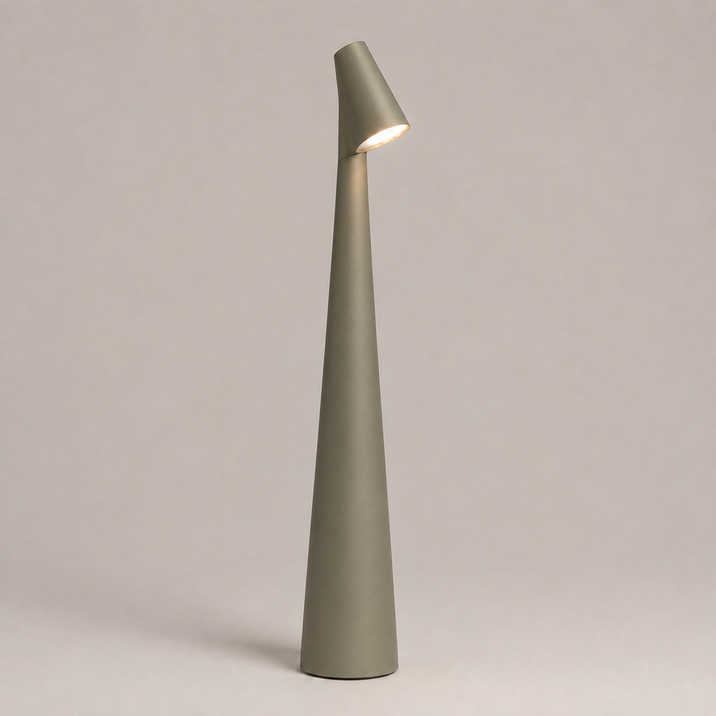 Rechargeable Table Lamp, Aluminum, Dimmable 2700K Warm White LED 10