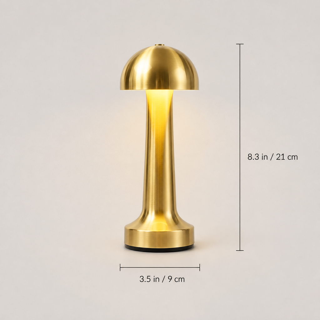 Rechargeable Table Lamp, Cordless Design, Iron And Acrylic, Three Light Tones 5