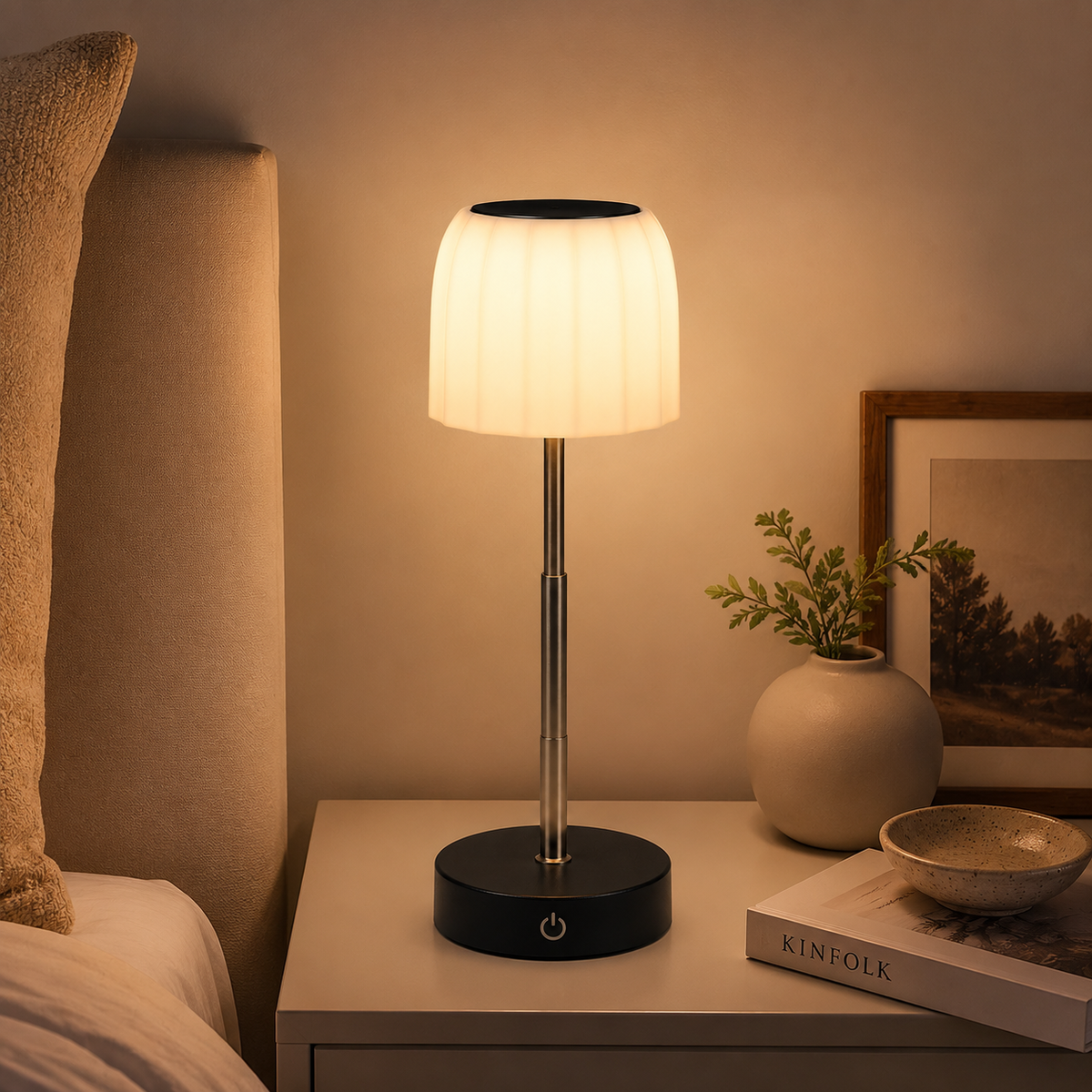 Rechargeable Touch Table Lamp – Dimmable, Adjustable Height 2