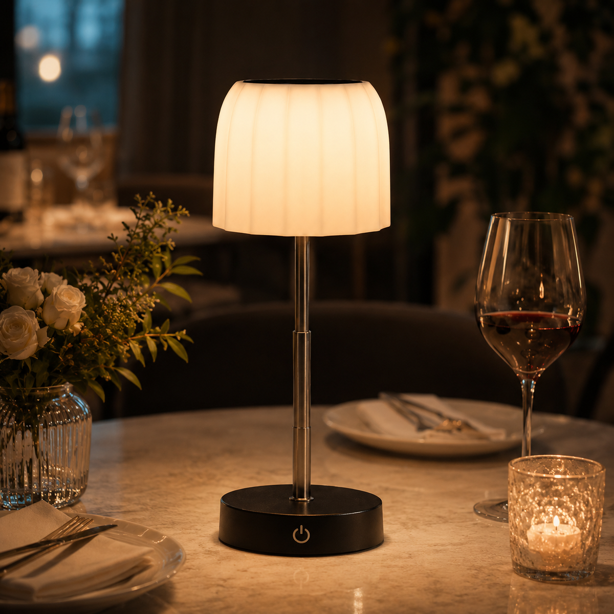 Rechargeable Touch Table Lamp – Dimmable, Adjustable Height 3