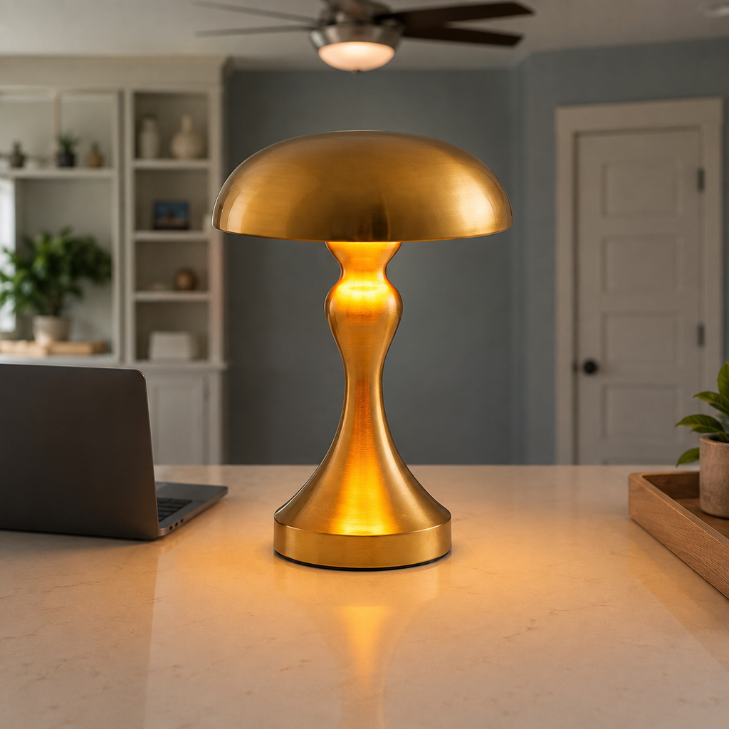 Table Lamp, Cordless Design, Iron And Acrylic, Rechargeable LED Light 3