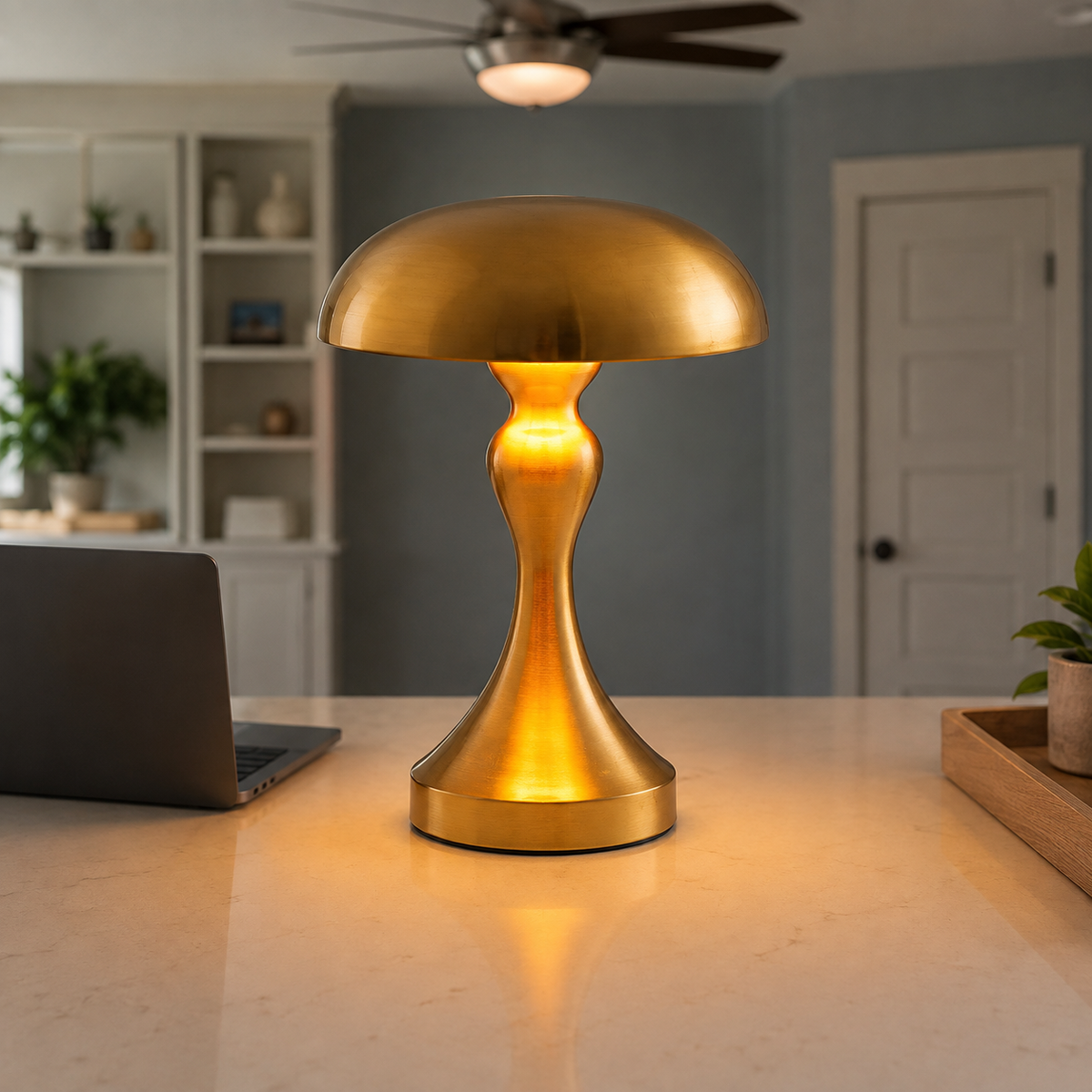 Table Lamp, Cordless Design, Iron And Acrylic, Rechargeable LED Light 3