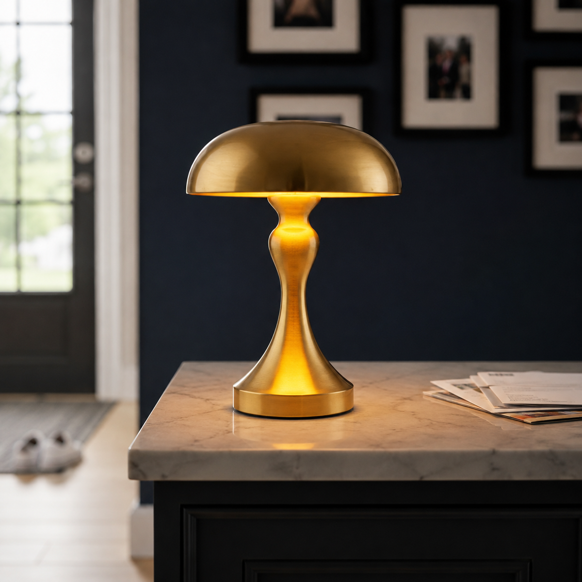 Table Lamp, Cordless Design, Iron And Acrylic, Rechargeable LED Light 4