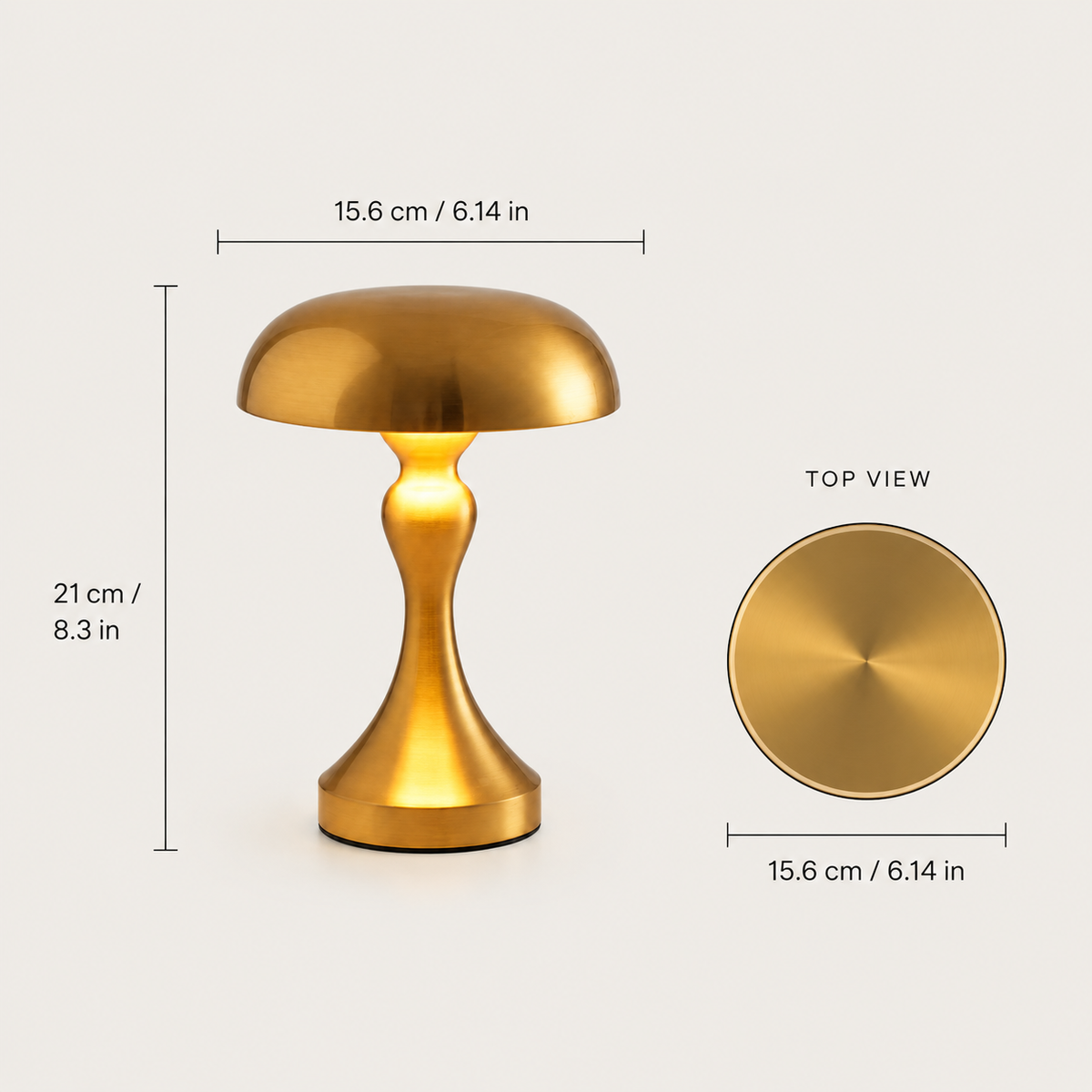 Table Lamp, Cordless Design, Iron And Acrylic, Rechargeable LED Light 5