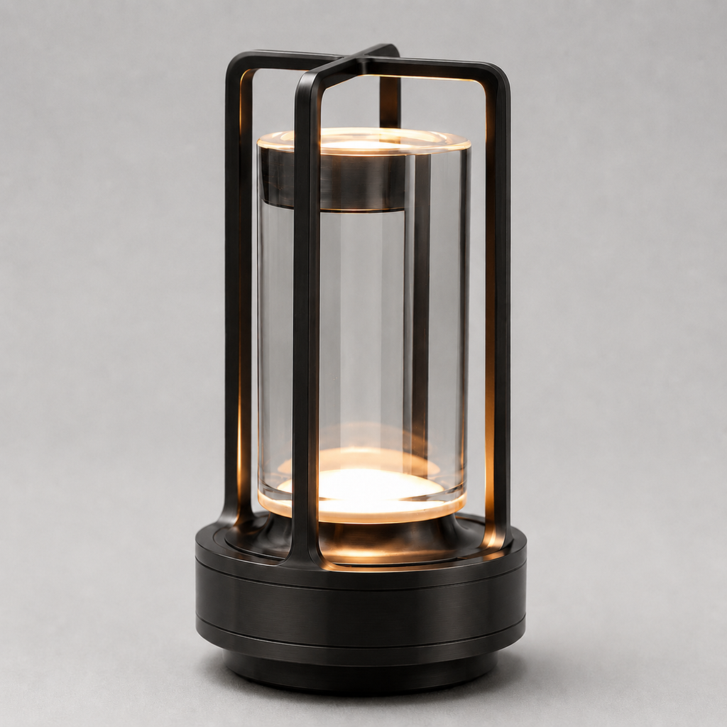Table Lamp, Portable Cordless Design, Aluminum and Acrylic, Dimmable LED Lighting 9