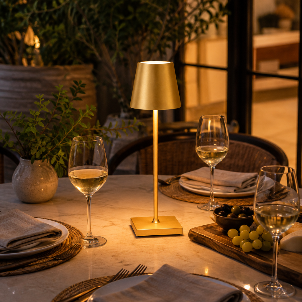 Table Lamp, Rechargeable Cordless Design, Aluminum And Acrylic, Adjustable 3000K 4000K 6000K Light 4