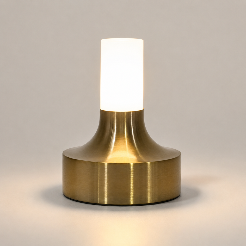 Table Lamp, Rechargeable Cordless Design, Aluminum, Touch Dimming And Three Color Temperatures 0