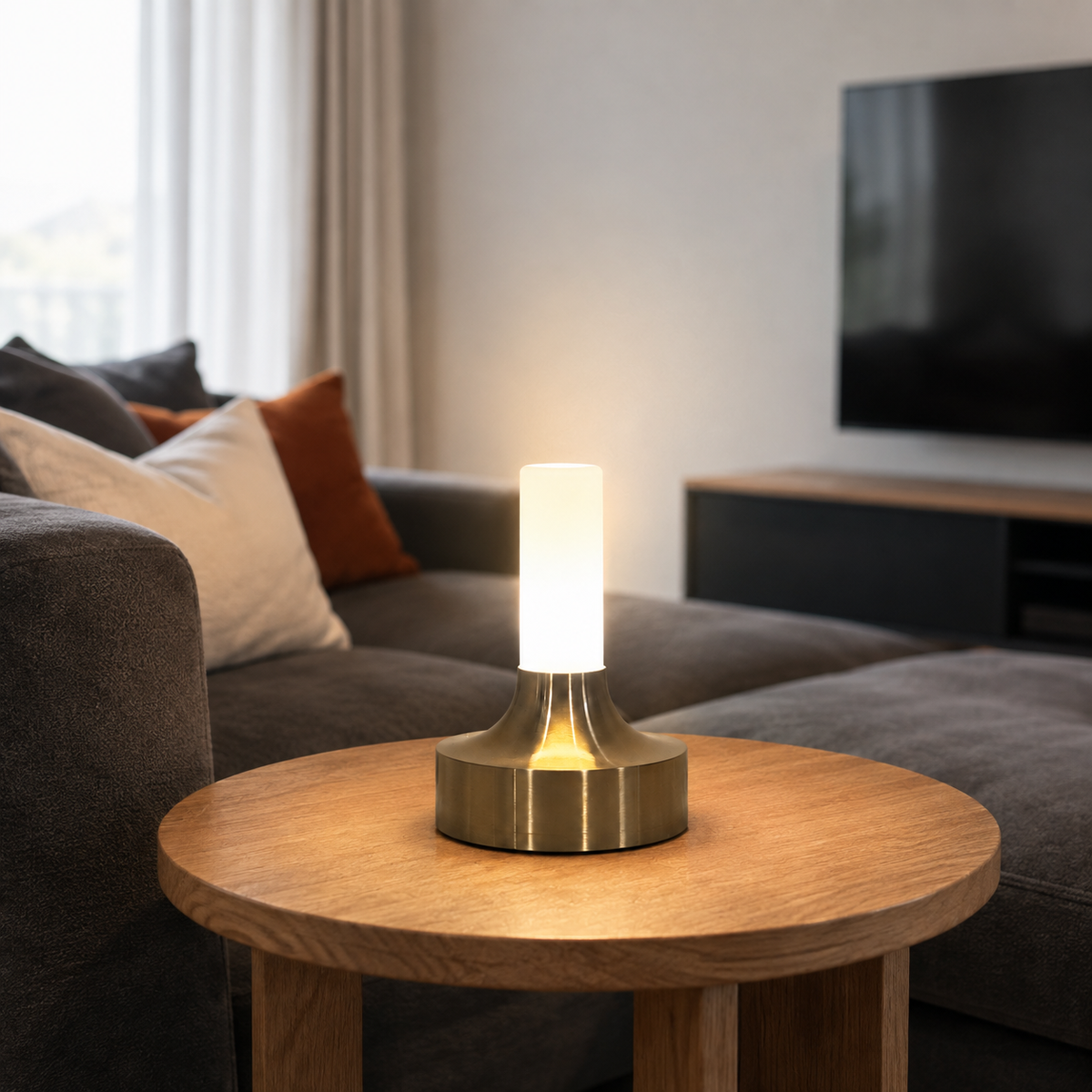 Table Lamp, Rechargeable Cordless Design, Aluminum, Touch Dimming And Three Color Temperatures 4