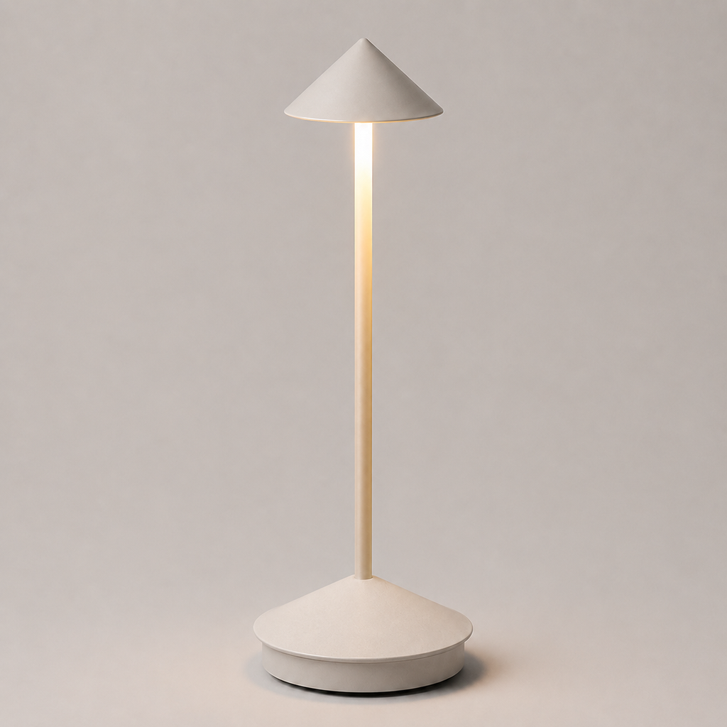 Table Lamp, Rechargeable Cordless Design, Aluminum and Polycarbonate, Warm White LED 11