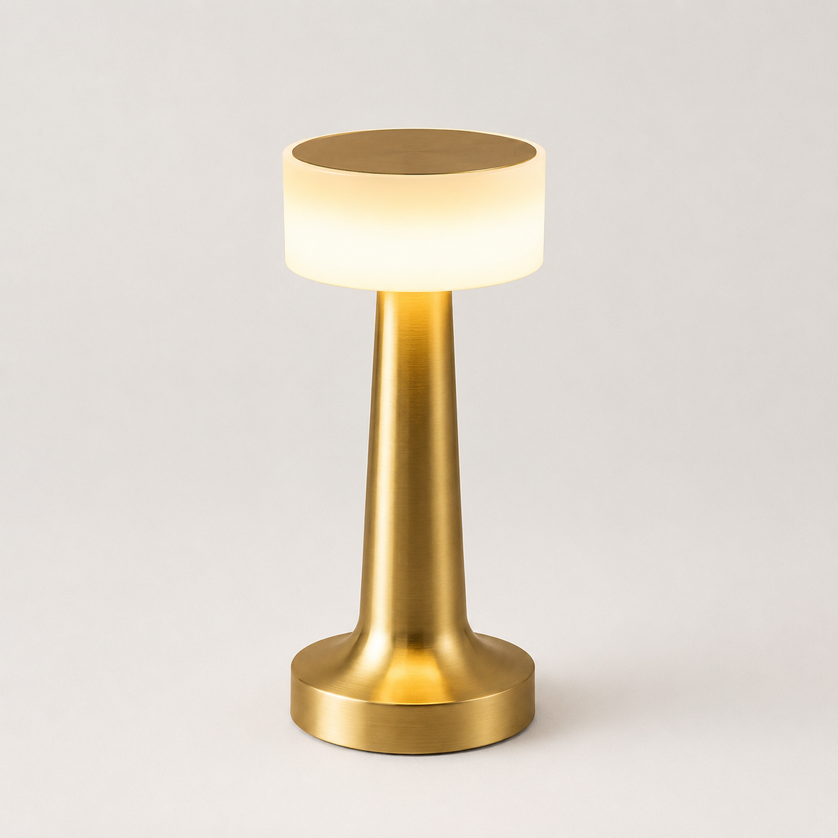 Table Lamp, Rechargeable Cordless Design, Iron And Acrylic, LED Light 0