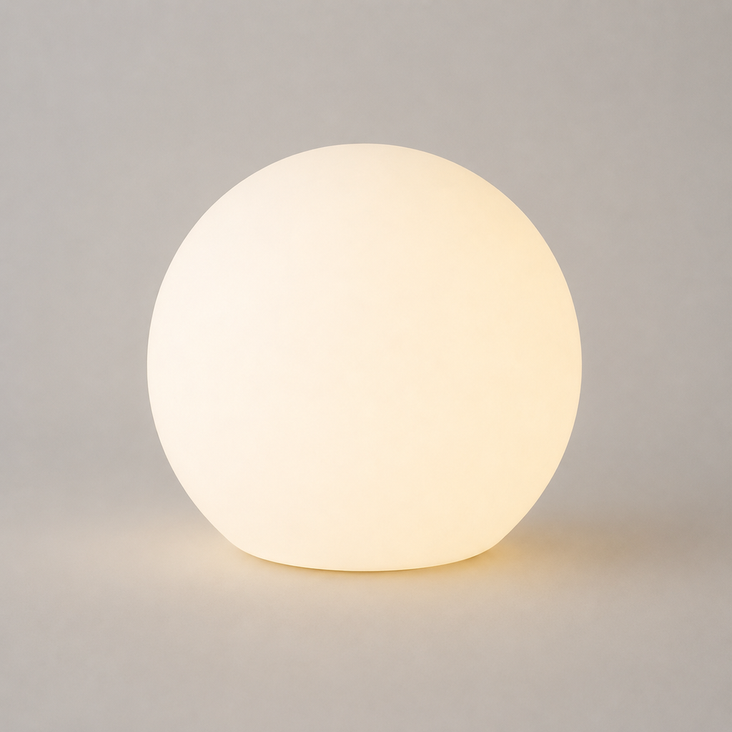 Table Lamp, Rechargeable Cordless Globe Design, Polyethylene, 16 Selectable LED Colors 0