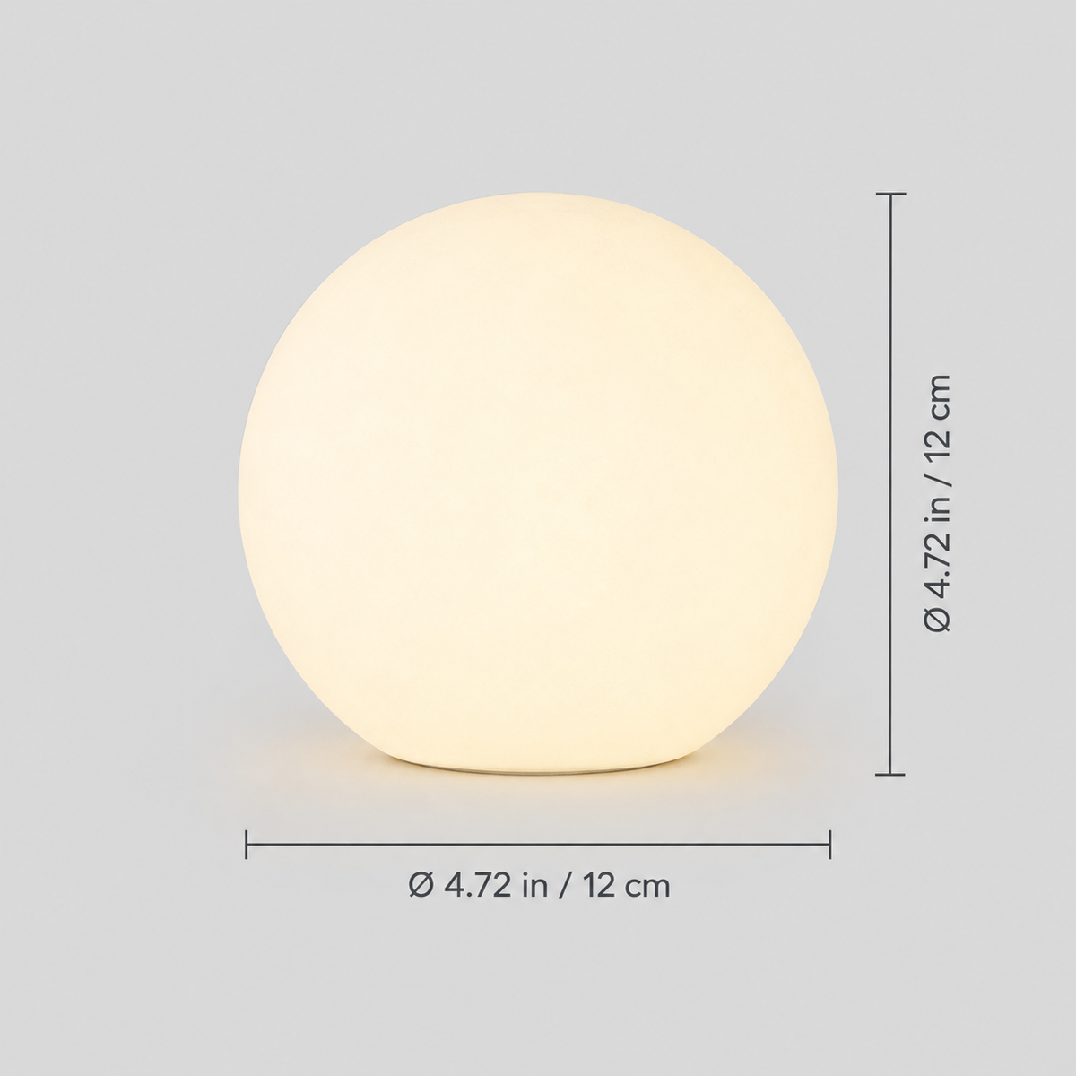 Table Lamp, Rechargeable Cordless Globe Design, Polyethylene, 16 Selectable LED Colors 2