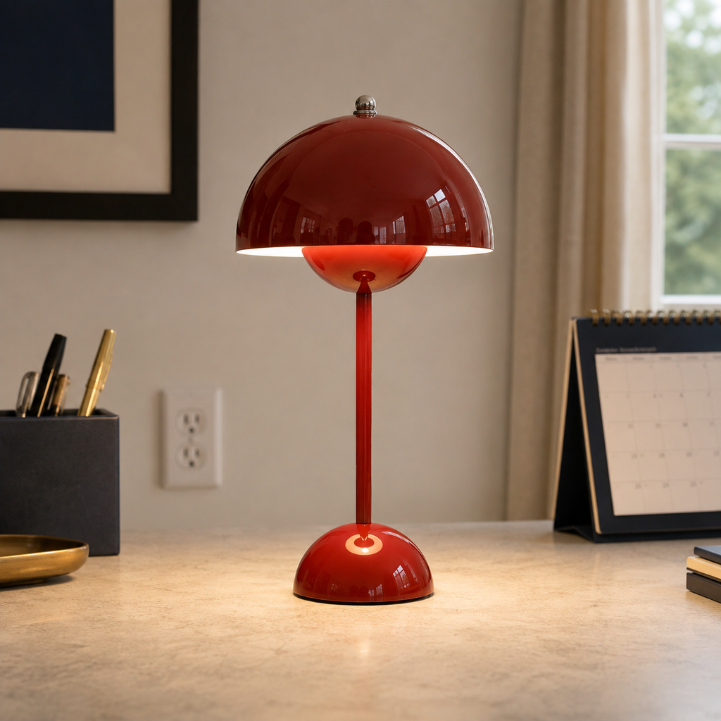 Table Lamp, Wireless and Wired, Polycarbonate and Steel, Three Color Temperatures 3