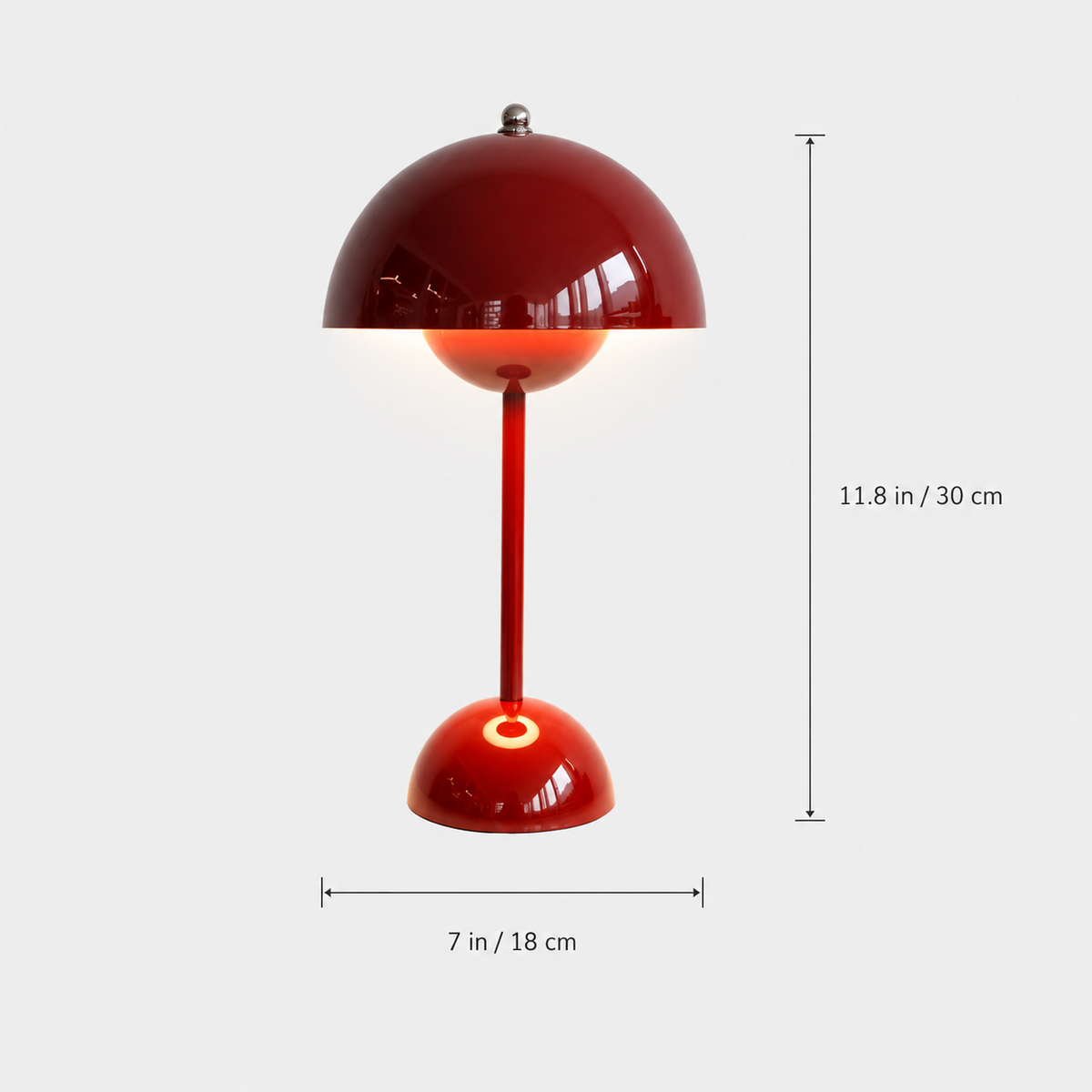 Table Lamp, Wireless and Wired, Polycarbonate and Steel, Three Color Temperatures 5