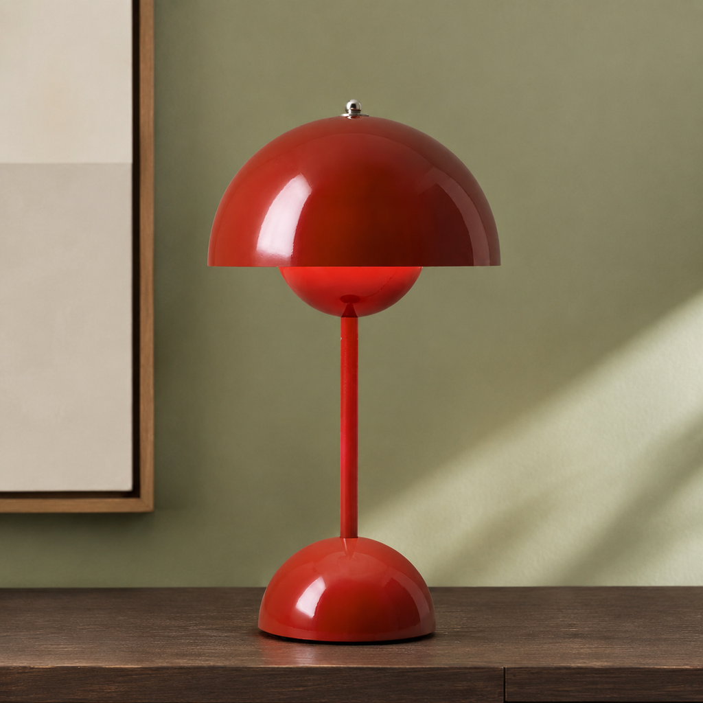Table Lamp | Dome Shade With Three Brightness Levels, Metal, Gray 6
