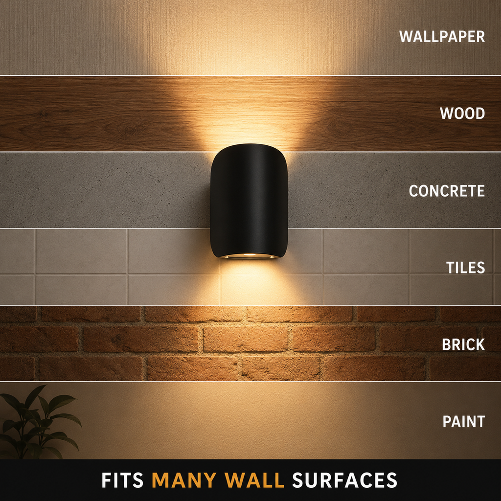 Wall Lamp – Adjustable Up Down Indoor Outdoor Light, Aluminum, Warm White 3000 K 5