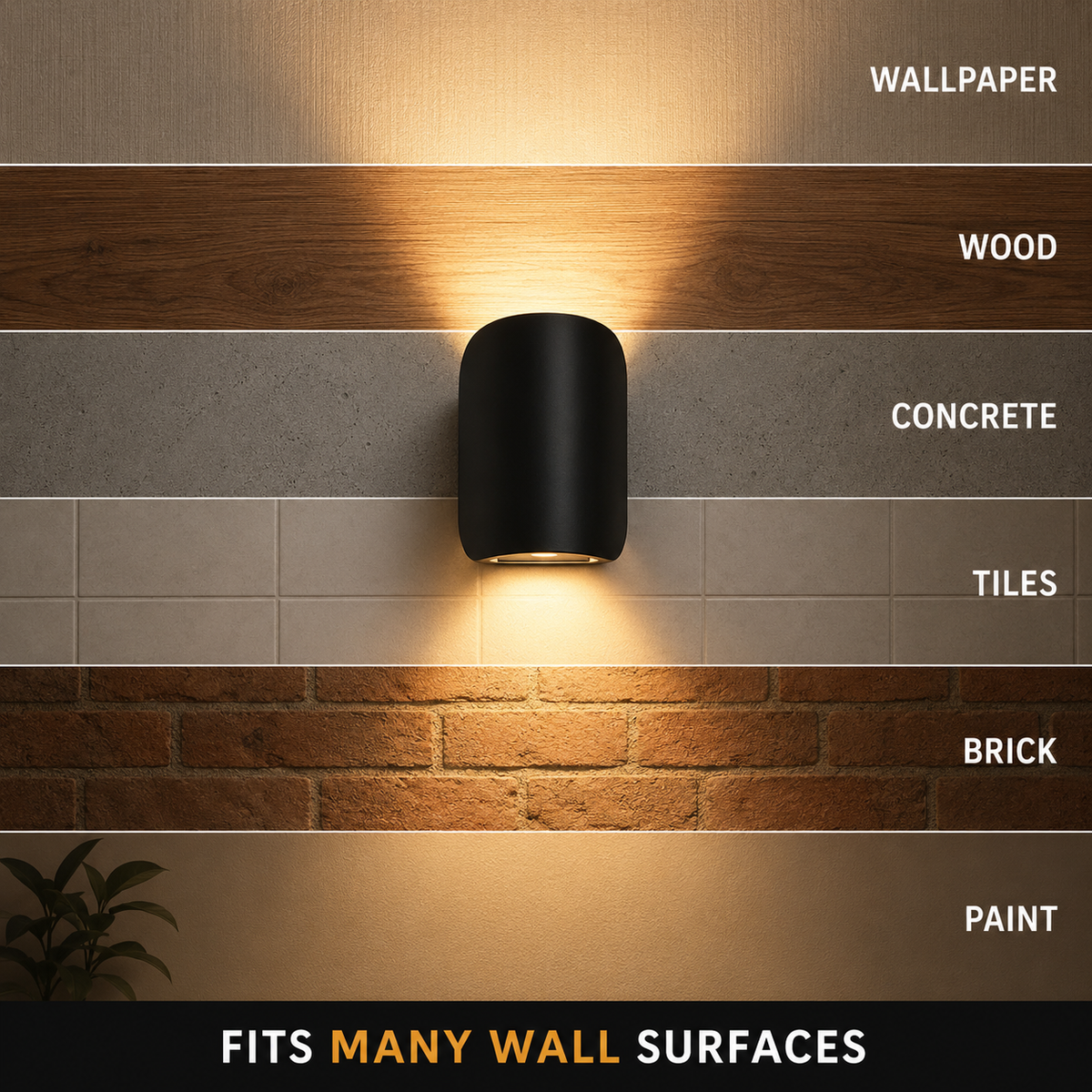 Wall Lamp – Adjustable Up Down Indoor Outdoor Light, Aluminum, Warm White 3000 K 5