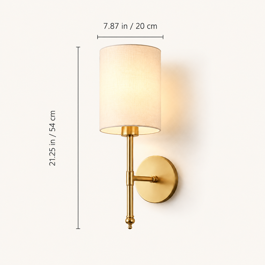 Wall Sconce Set, Cordless Cylindrical Design, Adhesive or Screw Mounting, Set of Two 2