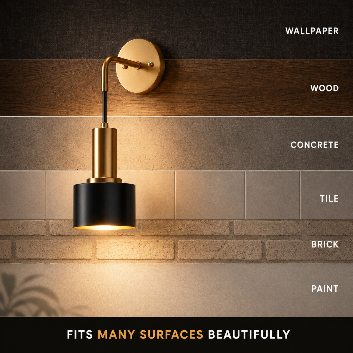 Wall Sconce Set, Cordless Downward Lighting, Metal, Warm Neutral and Cool White 4