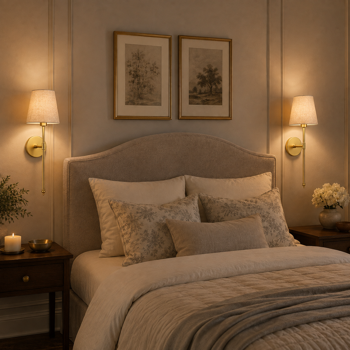 Wall Sconce Set, Cordless Peel and Stick Design, Remote Control Bulb Compatible, Set of Two 1