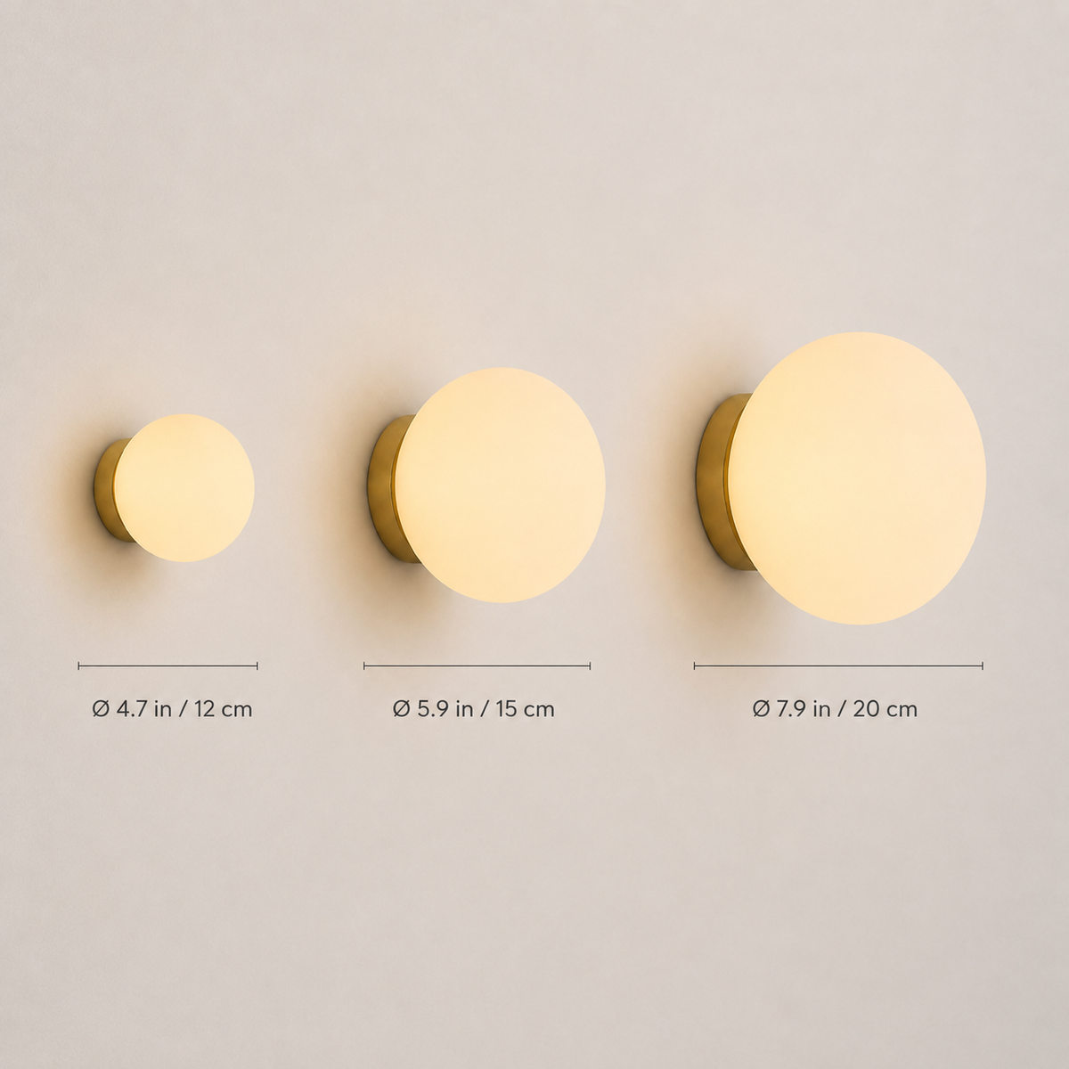 Wall Sconce, Round Globe Design, Matte Glass And Metal, Integrated LED 4