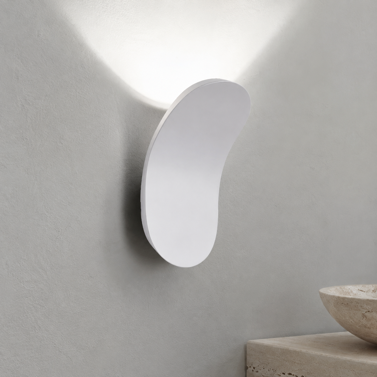 Wall Sconce | Curved Nordic LED Design, Iron, Champagne Finish 12