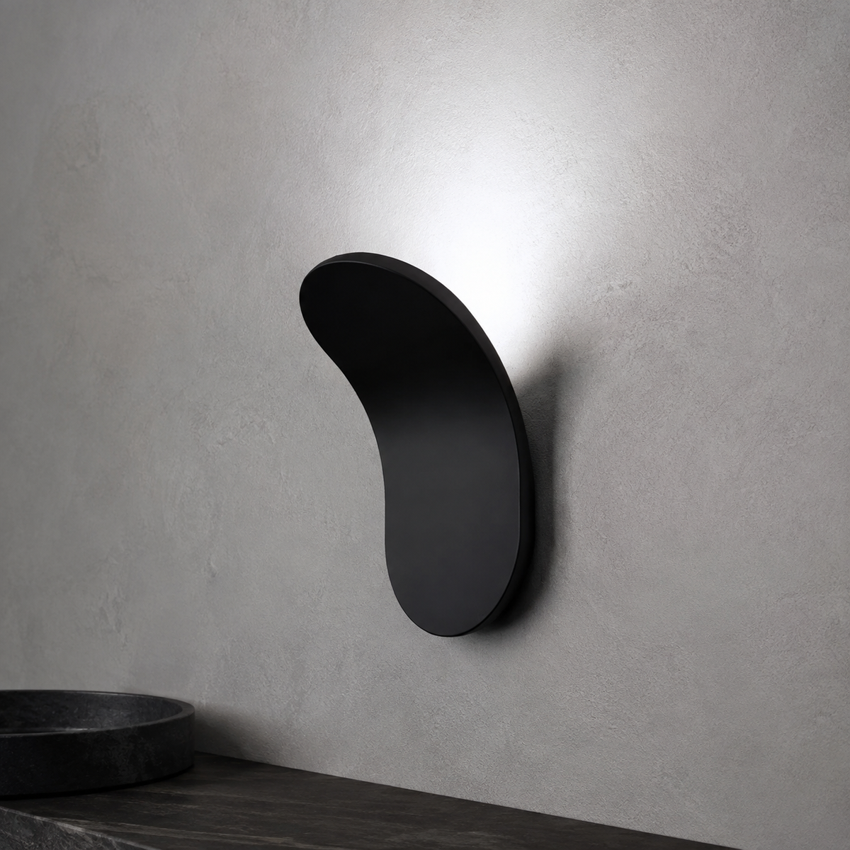 Wall Sconce | Curved Nordic LED Design, Iron, Champagne Finish 9